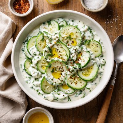 Yogurt and cucumber salad