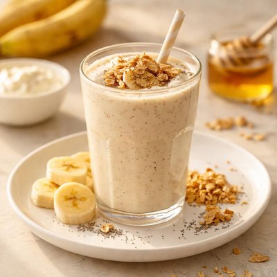 Yogurt banana smoothie