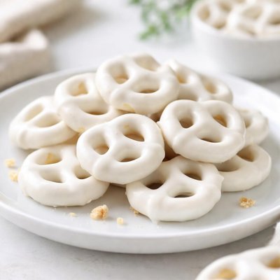 Yogurt covered pretzel