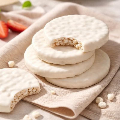 Yogurt covered rice cakes