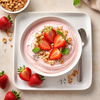 Yogurt de proteina plus sabor a fresa