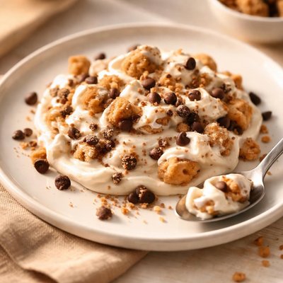 Yogurt flips cookie dough