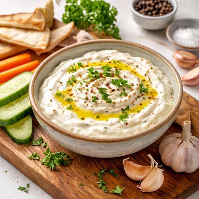 Yogurt garlic dip