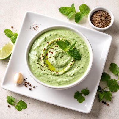 Yogurt mint chutney