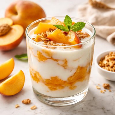 Yogurt peach