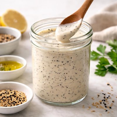 Yogurt sesame dressing