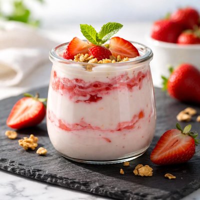 Yogurt strawberry