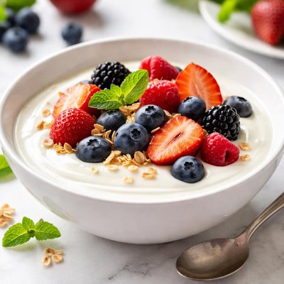 Yogurt with berries