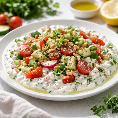 Yogurt with vegetables