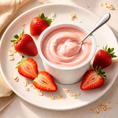 Yoplait strawberry flavored yogurt