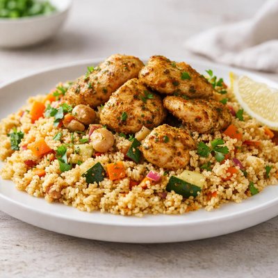 Zaafran chicken couscous