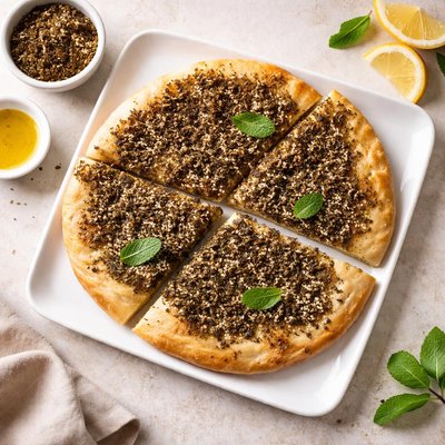 Zaatar flatbread