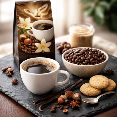 Zavida hazelnut vanilla medium roast coffee