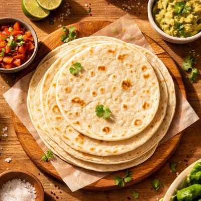 Zero carb flour tortilla