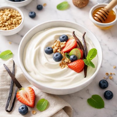 Zero fat vanilla greek yogurt