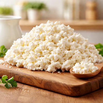 Zero percentage cottage cheese