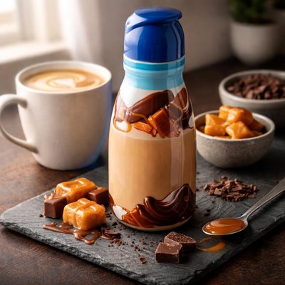 Zero sugar chocolate caramel coffeemate