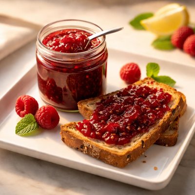 Zero sugar raspberry preserves