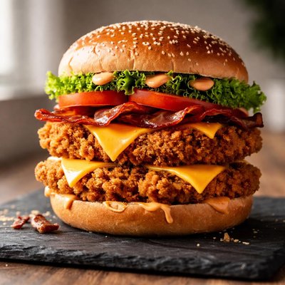 Zinger stacker burger