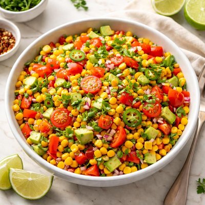 Zingy corn salad