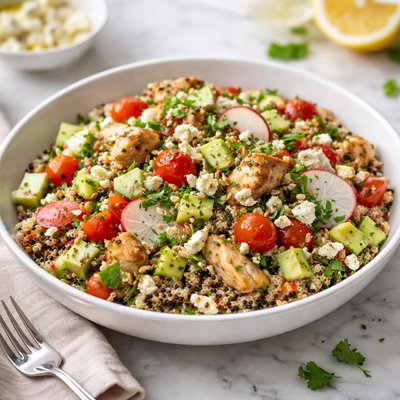 Zinque quinoa salad