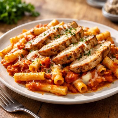 Ziti and chicken