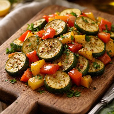 Zucchini and bell pepper