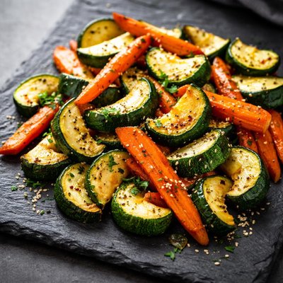 Zucchini and carrots