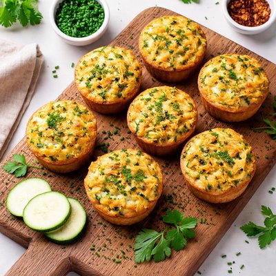 Zucchini and egg muffin