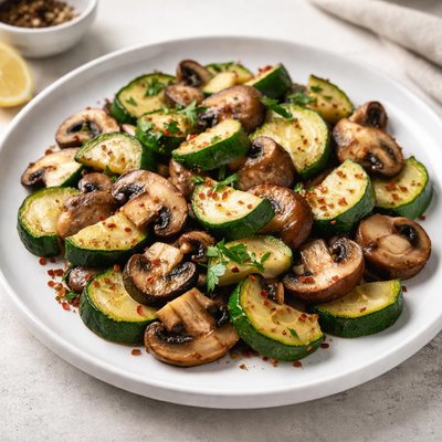 Zucchini and mushrooms