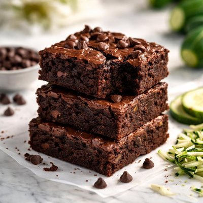 Zucchini brownie