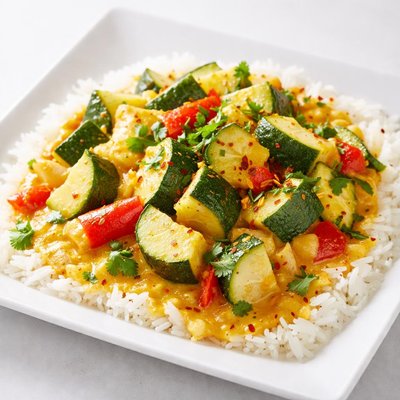 Zucchini coconut curry