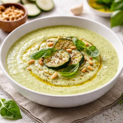 Zucchini cream soup