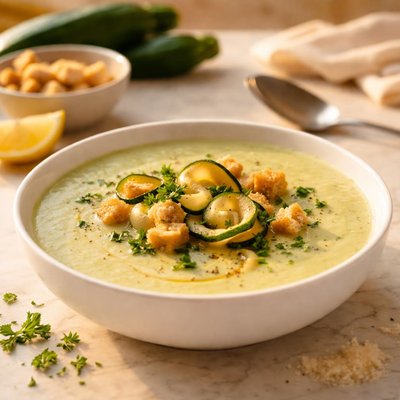 Zucchini creme suppe