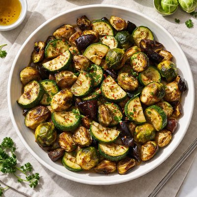 Zucchini eggplant brussel sprouts