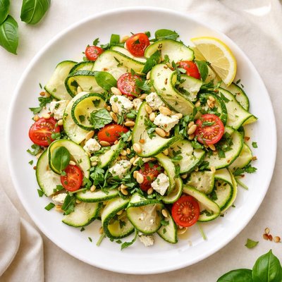 Zucchini salad with feta