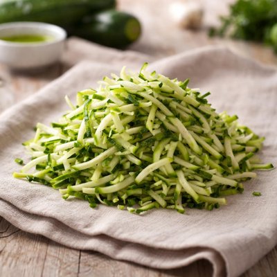 Zucchini shredded