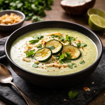 Zuchini coconut soup