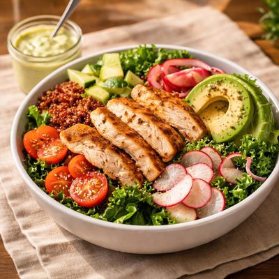 Zupas power bowl with dressing