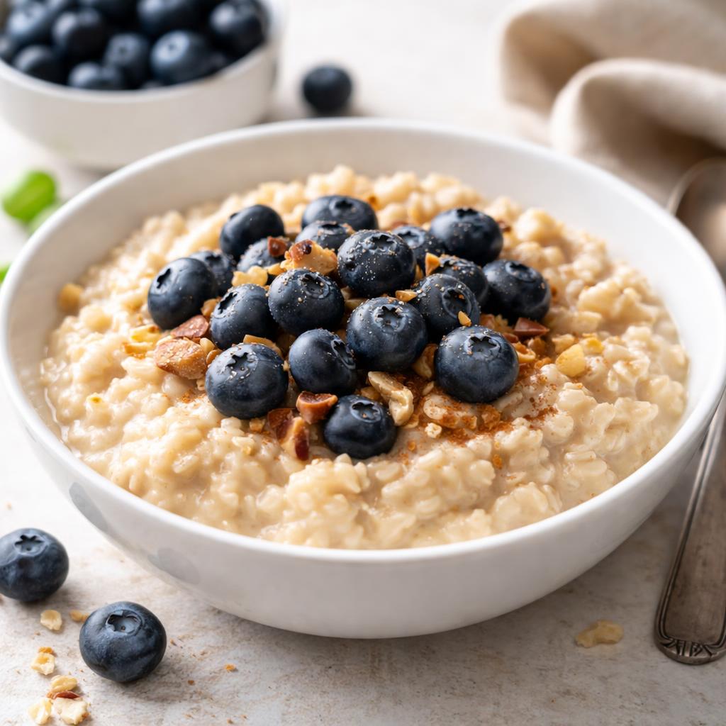 Oatmeal With Blueberries