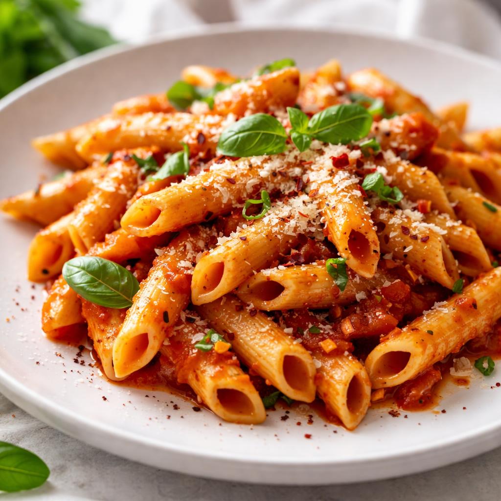 Penne Pasta With Tomato Sauce
