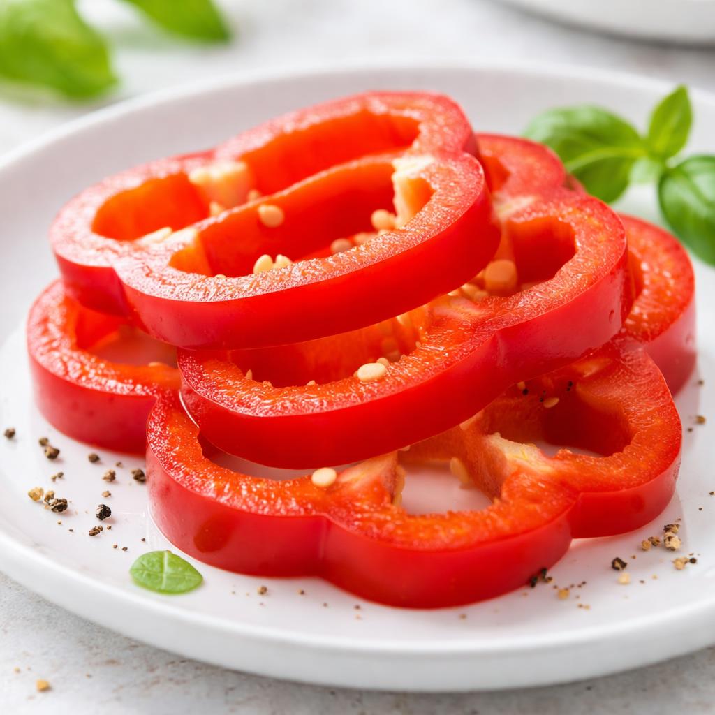 Red Bell Pepper Slices