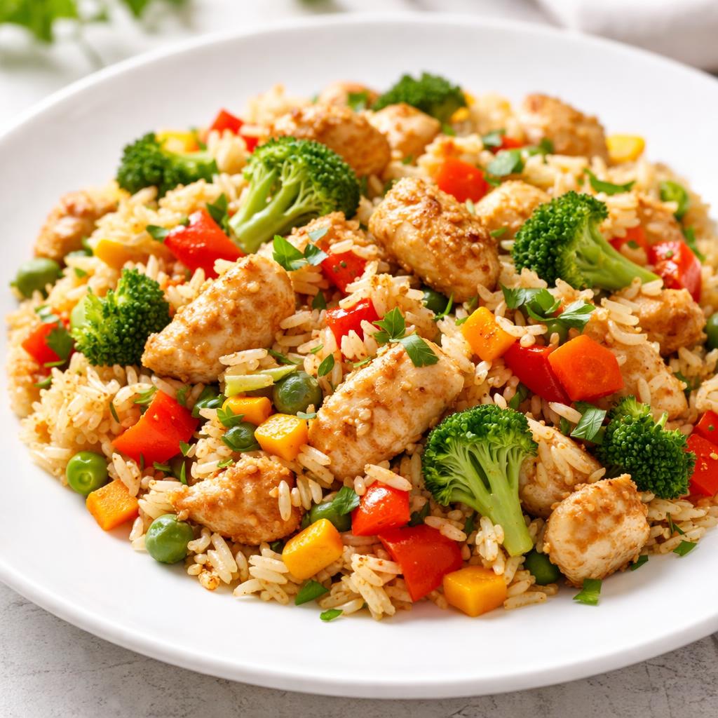 Rice With Vegetables And Meat