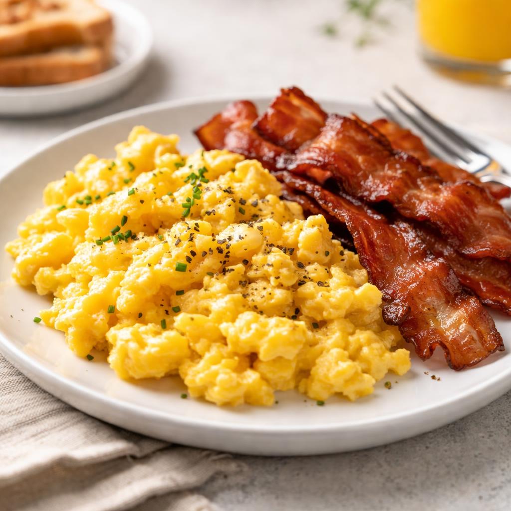 Scrambled Eggs With Bacon