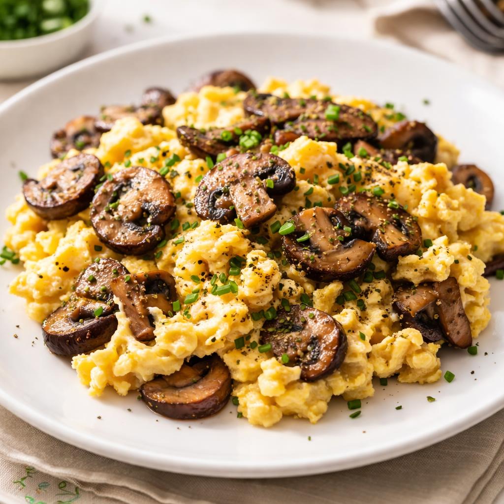 Scrambled Eggs With Mushrooms