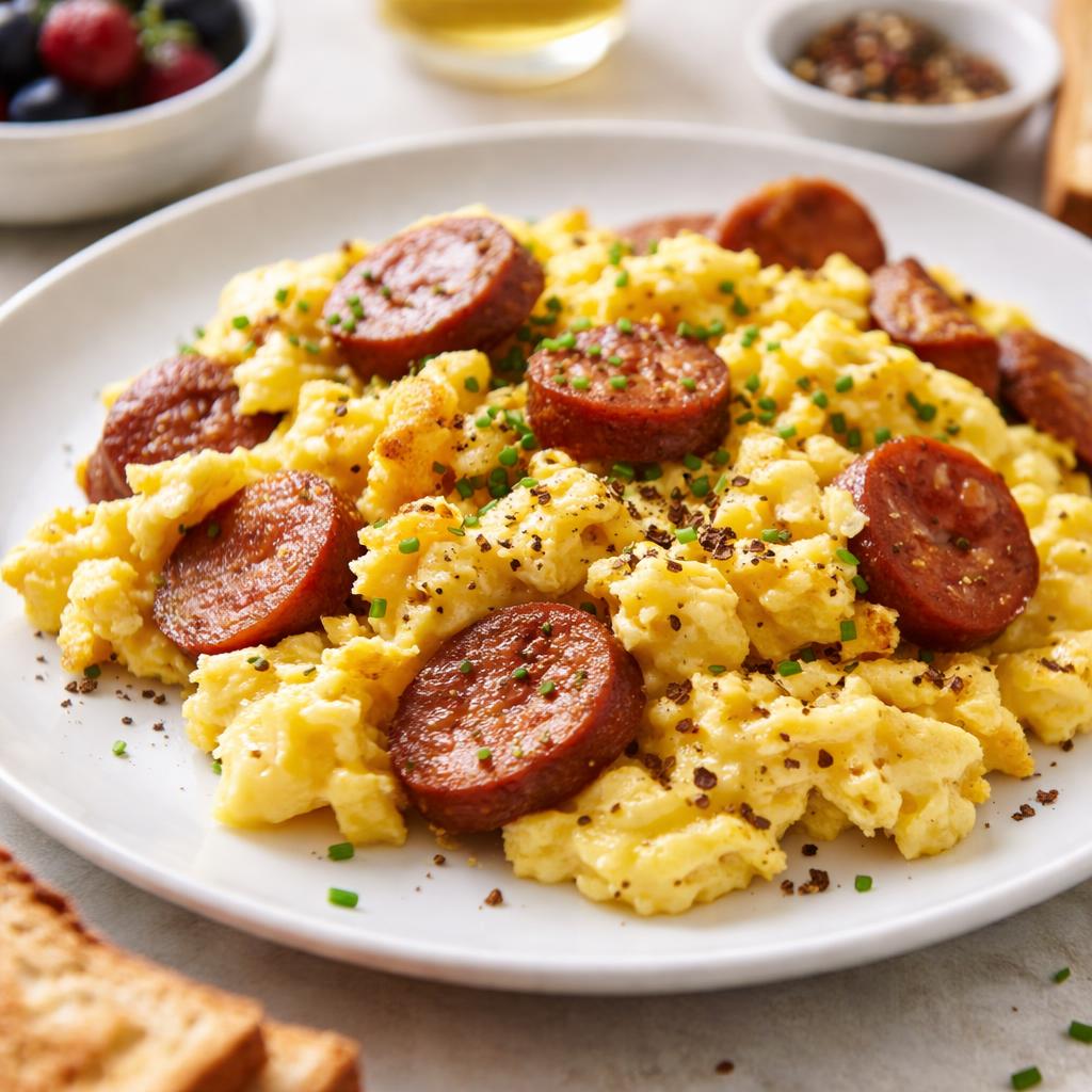 Scrambled Eggs With Sausage