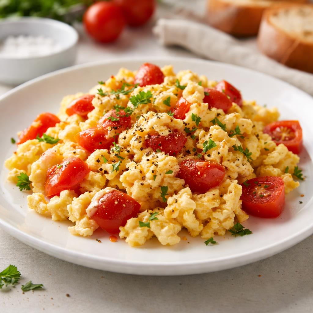 Scrambled Eggs With Tomatoes