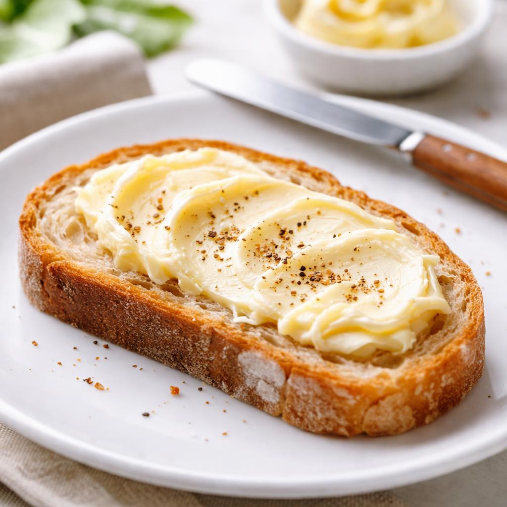 Slice Of Bread With Butter