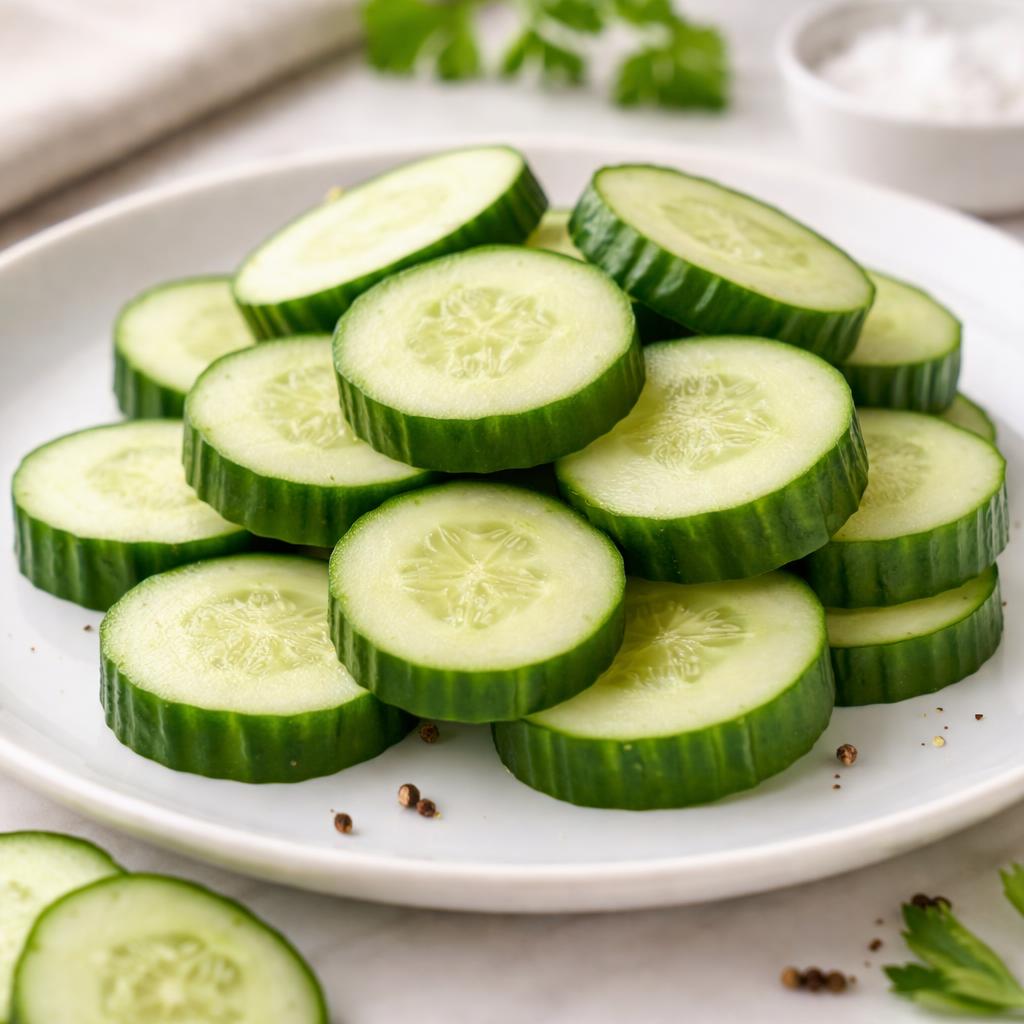 Sliced Cucumbers