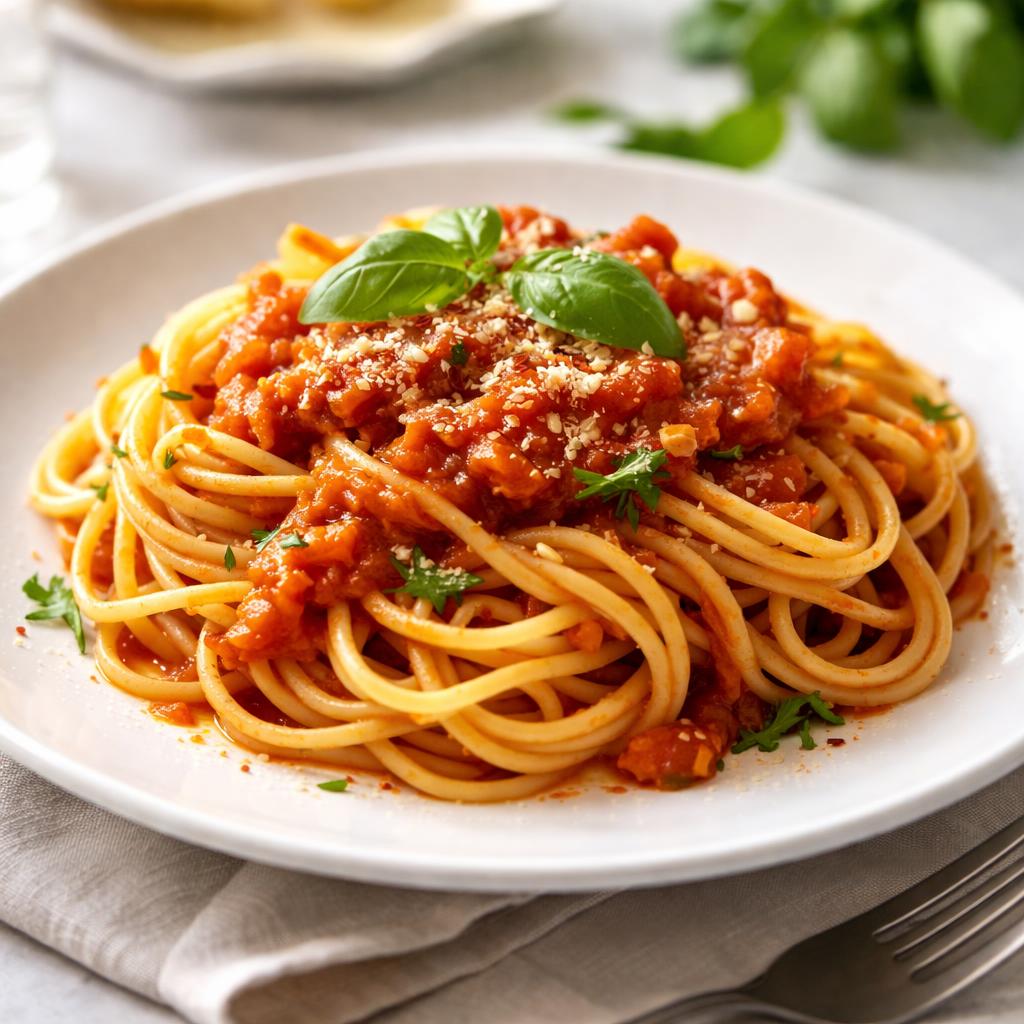 Spaghetti With Tomato Sauce